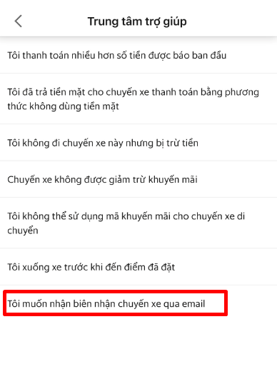 Hướng dẫn cách lấy hóa đơn Grab chi tiết nhất 3 bizzi-cach-lay-hoa-don-grab