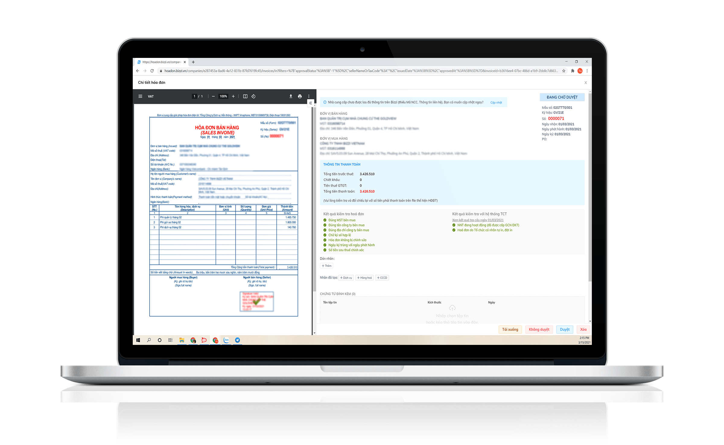 Bizzi - Automated and comprehensive Invoice management technology solution