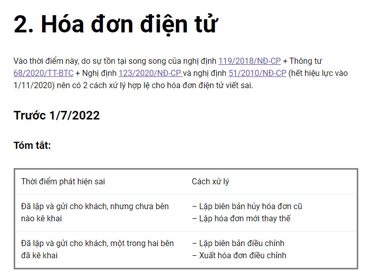 Cách xử lý hóa đơn xóa bỏ: Hóa đơn điện tử