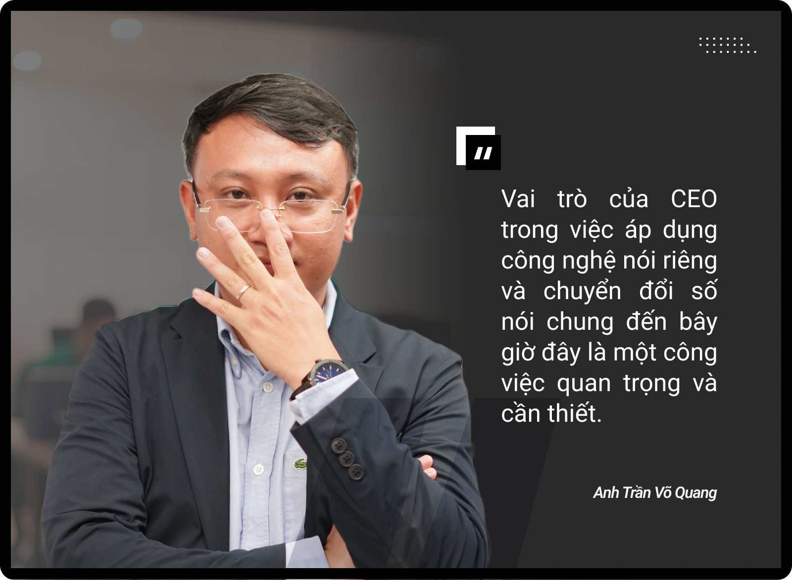 công nghệ sẽ hỗ trợ cho CFO chứ không phải là thay cho CFO