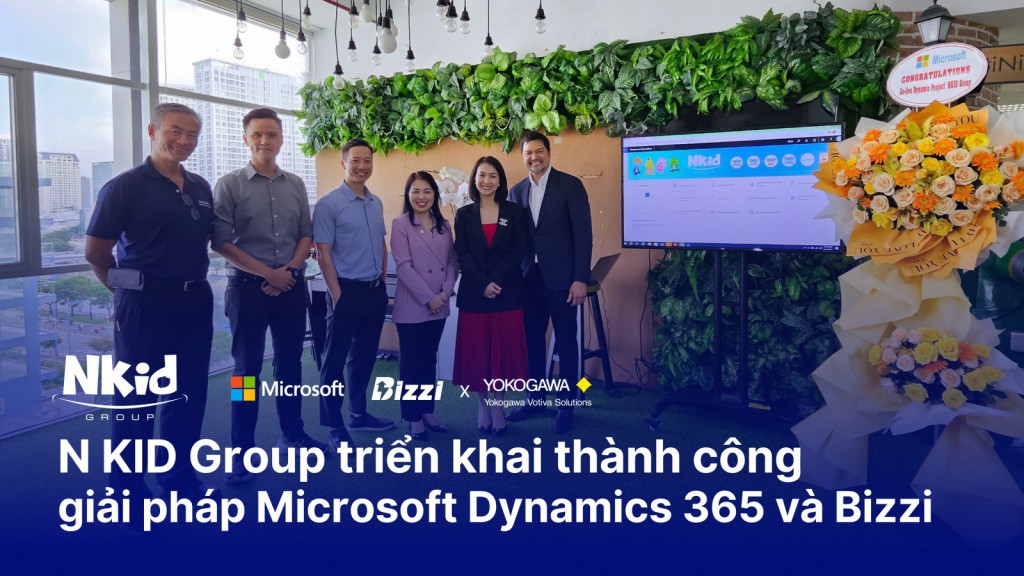 Đại diện N KID Group, Bizzi và Yokogawa Votiva Solutions tại buổi golive