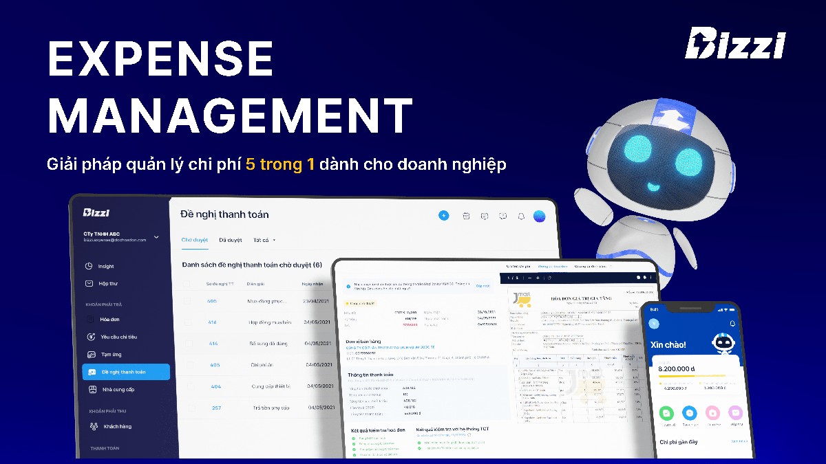 Triển khai giải pháp tự động hóa khoản phải trả 3 Quản lý chi phí trong doanh nghiệp cùng Bizzi