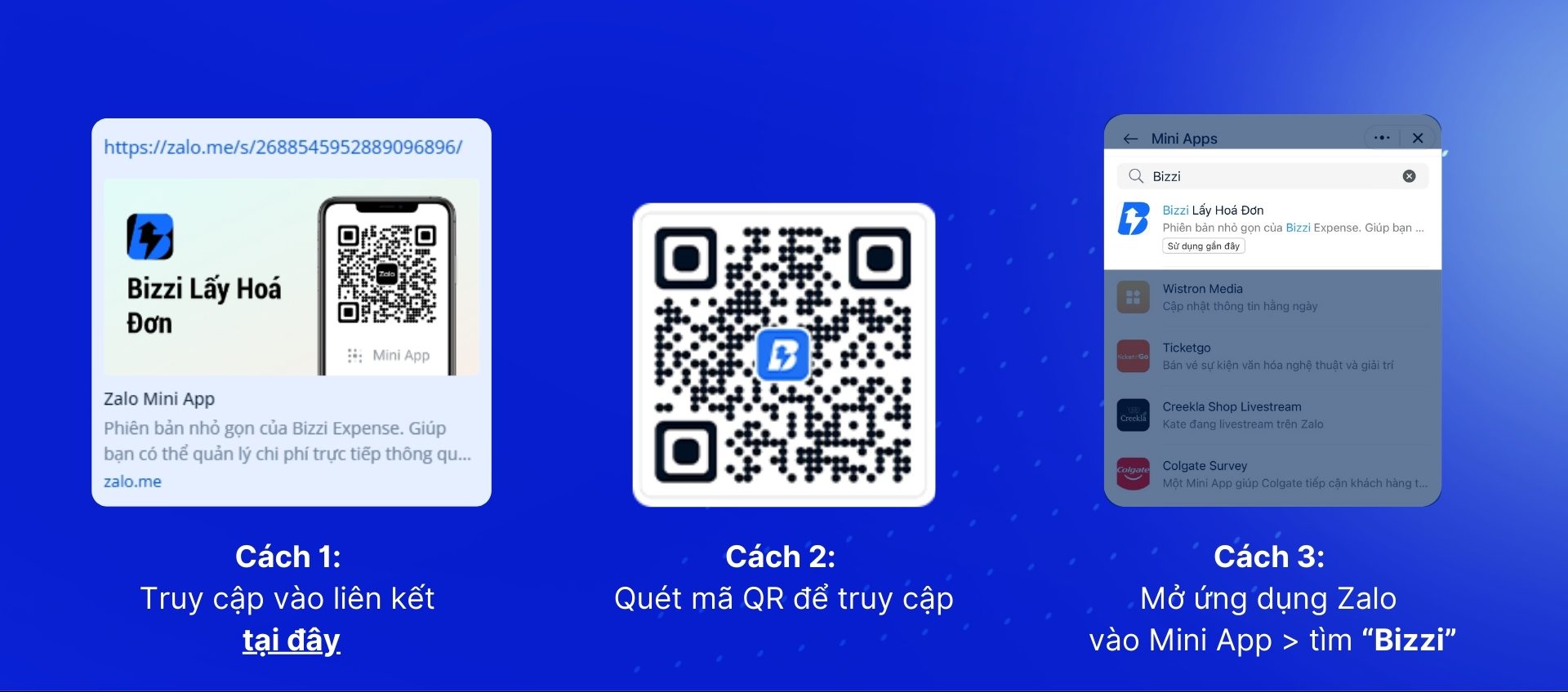 Cách tra cứu mã số thuế doanh nghiệp bằng mini app Bizzi Lấy hóa đơn trên ứng dụng Zalo 