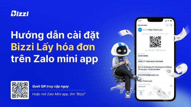 Nhận hóa đơn VAT từ bên bán trên Bizzi Lấy hóa đơn trên Zalo mini app