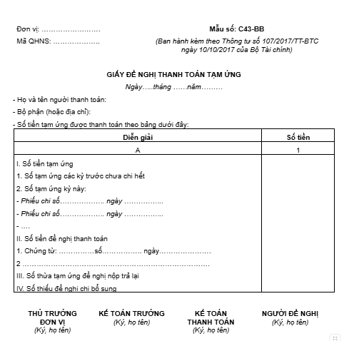 Top 4 mẫu giấy đề nghị thanh toán công tác phí trong doanh nghiệp 3 Bizzi-mau-giay-de-nghi-thanh-toan-cong-tac-phi 1