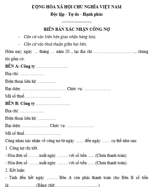 Tải mẫu biên bản xác nhận công nợ miễn phí mới nhất 2025 3 bizzi-mau-bien-ban-xac-nhan-cong-no