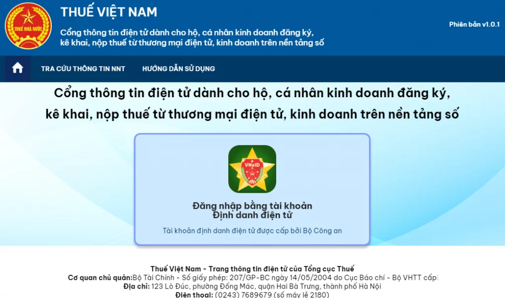 Hướng dẫn đăng ký thuế, kê khai, nộp thuế online cho hộ, cá nhân kinh doanh trên sàn thương mại điện tử