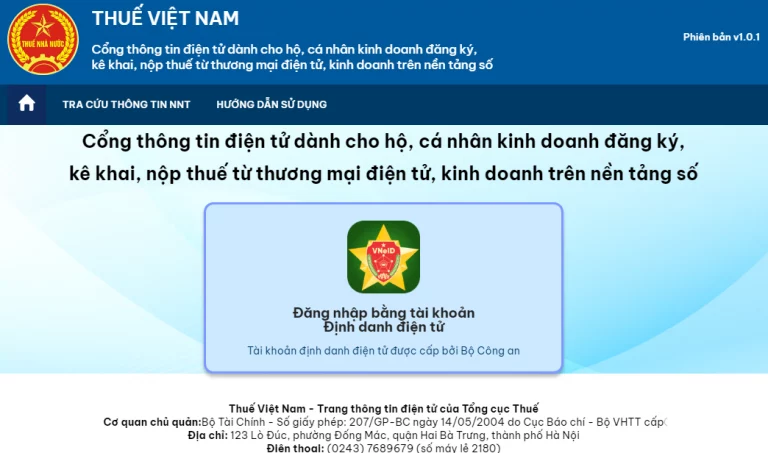 Hướng dẫn đăng ký thuế, kê khai, nộp thuế online cho hộ, cá nhân kinh doanh trên sàn thương mại điện tử 7 Hướng dẫn đăng ký thuế, kê khai, nộp thuế online cho hộ, cá nhân kinh doanh trên sàn thương mại điện tử