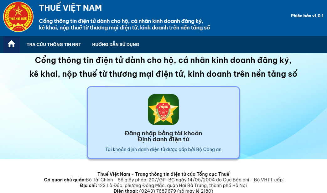 Hướng dẫn đăng ký thuế, kê khai, nộp thuế online cho hộ, cá nhân kinh doanh trên sàn thương mại điện tử