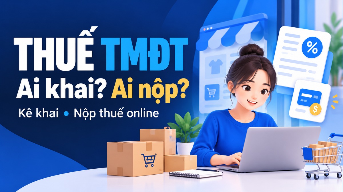 Thuế thương mại điện tử: ai kê khai và ai nộp thuế online