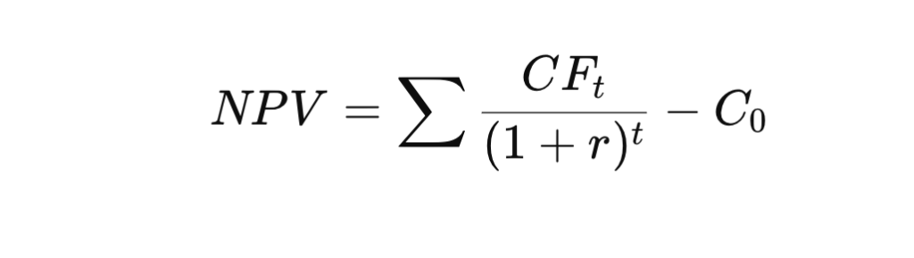 capital budgeting formula