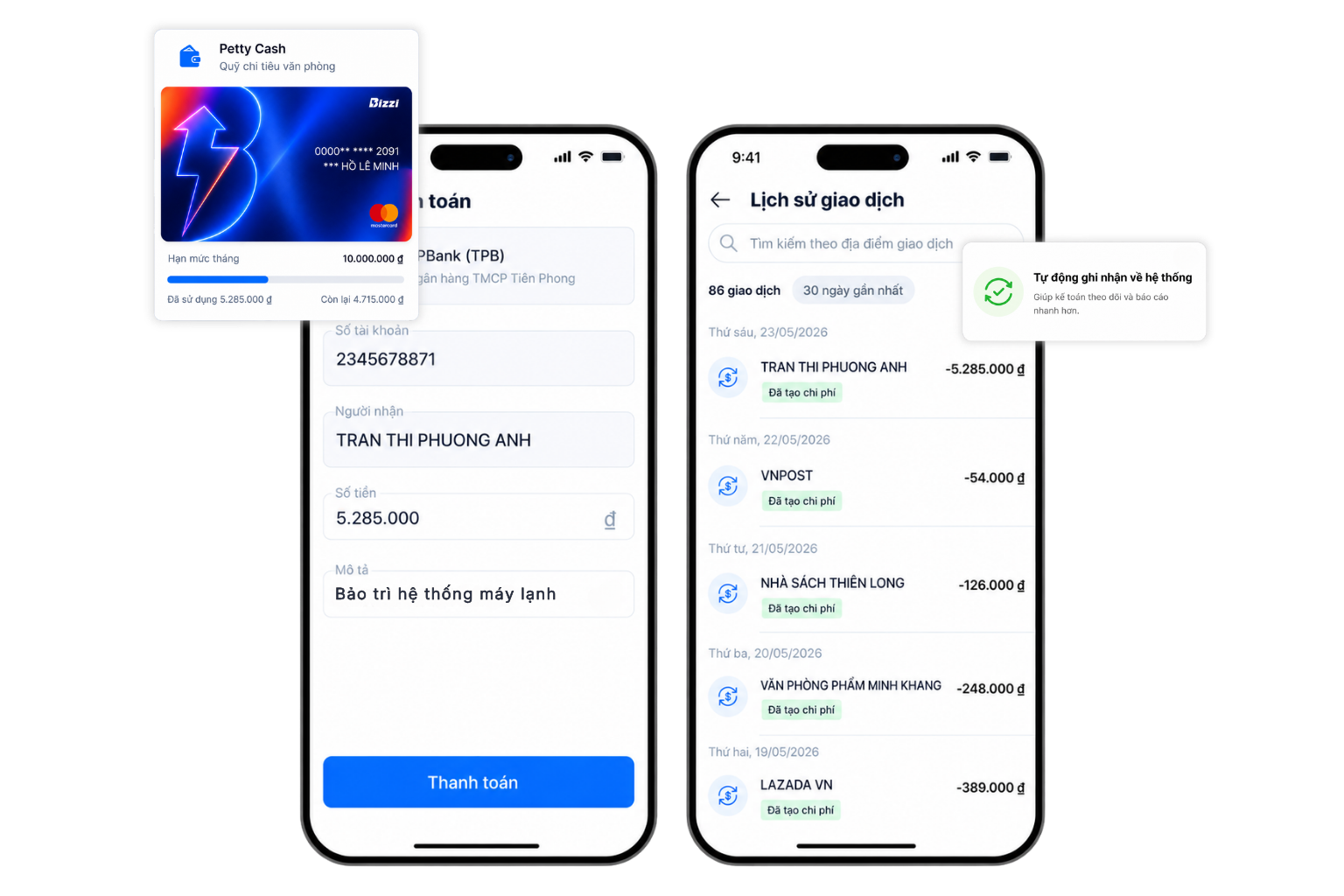 Hệ thống Quản lý Chi phí & Thanh toán Doanh nghiệp 2026 | Bizzi Expense Pay 8 Quản lý chi tiêu văn phòng phẩm và quỹ nhỏ