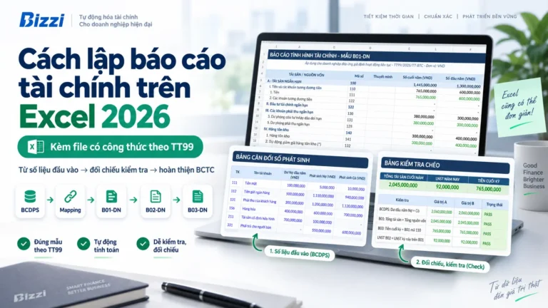 huong dan lap bao cao tai chinh excel 2026